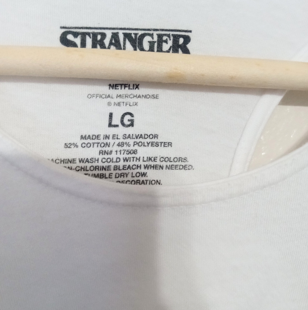 Stranger Things Graphic Casual white Tank Top nostalgic Women's Large - Picture 3 of 6